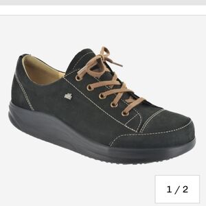 Finn Comfort Ikebukuro Black Rodeobuk Finnamic‎ Oxford Lace Shoe Women's 5.5